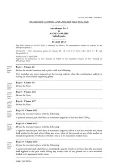 AS/NZS 2693:2003 AMDT 1 AS/NZS 2693:2003 AMDT 1