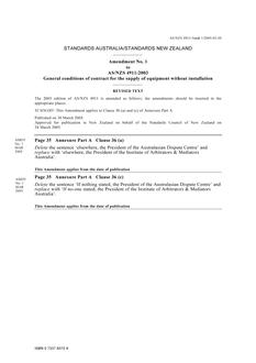 AS/NZS 4911:2003 AMDT 1