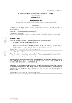 AS/NZS 60065:2000 AMDT 2