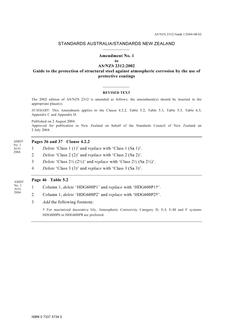 AS/NZS 2312:2002 AMDT 1 AS/NZS 2312:2002 AMDT 1