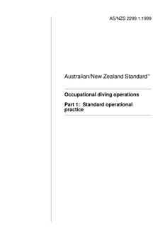 AS/NZS 2299.1:1999 AS/NZS 2299.1:1999