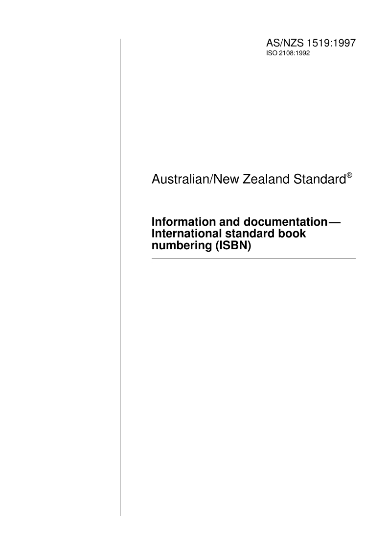 AS/NZS 1519:1997 AS/NZS 1519:1997