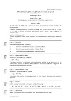 AS/NZS 3497:1998 AMDT 1 AS/NZS 3497:1998 AMDT 1