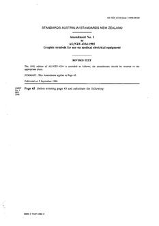 AS/NZS 4334:1995 AMDT 1 AS/NZS 4334:1995 AMDT 1