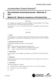 AS/NZS 4266.30:2004 AS/NZS 4266.30:2004