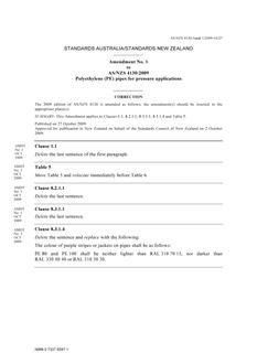 AS/NZS 4130:2009 AMDT 1