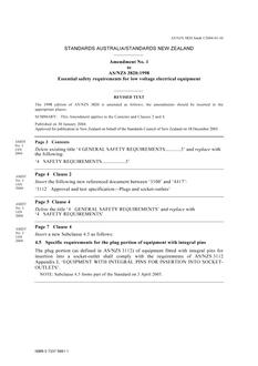 AS/NZS 3820:1998 AMDT 1 AS/NZS 3820:1998 AMDT 1