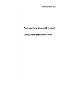 AS/NZS 1801:1997 AS/NZS 1801:1997