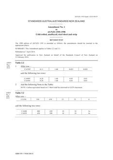 AS/NZS 1595:1998 Amd 1:2014 AS/NZS 1595:1998 Amd 1:2014