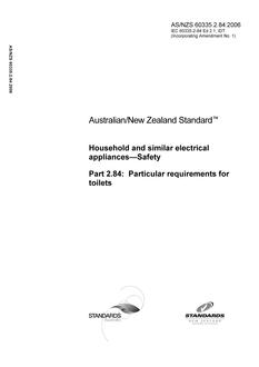 AS/NZS 60335.2.84:2006