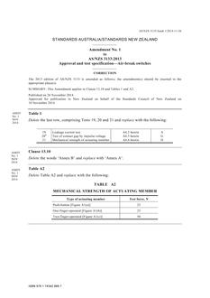 AS/NZS 3133:2013 Amd 1:2014