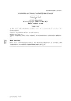 AS/NZS 2416.3:2010 AMDT 1 AS/NZS 2416.3:2010 AMDT 1