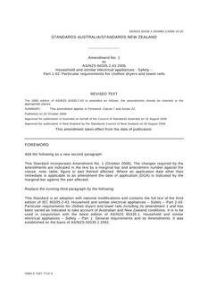 AS/NZS 60335.2.43:2005 AMDT 1