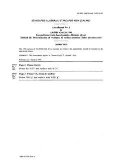 AS/NZS 4266.20:1996 AMDT 1