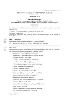 AS/NZS 4456.18:2003 AMDT 1 AS/NZS 4456.18:2003 AMDT 1