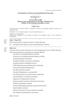AS/NZS 4456.16:2003 AMDT 1 AS/NZS 4456.16:2003 AMDT 1