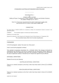 AS/NZS 61558.2.16:2010 AMDT 1 AS/NZS 61558.2.16:2010 AMDT 1