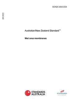 AS/NZS 4858:2004 AS/NZS 4858:2004