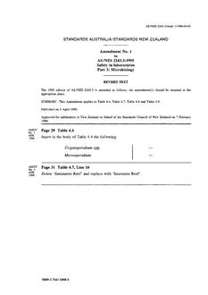 AS/NZS 2243.3:1995 AMDT 1 AS/NZS 2243.3:1995 AMDT 1
