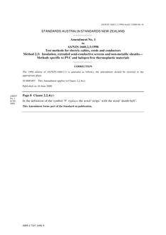 AS/NZS 1660.2.3:1998 AMDT 1 AS/NZS 1660.2.3:1998 AMDT 1