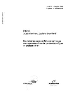 AS/NZS 1826(INT):2006 AS/NZS 1826(INT):2006