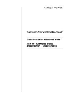 AS/NZS 2430.3.9:1997 AS/NZS 2430.3.9:1997