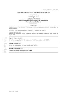 AS/NZS 60079.7:2002 AMDT 1