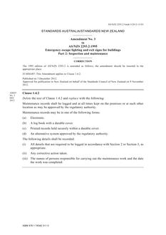 AS/NZS 2293.2:1995 AMDT 3 AS/NZS 2293.2:1995 AMDT 3