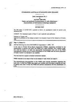 AS/NZS 3548:1995 AMDT 1 AS/NZS 3548:1995 AMDT 1