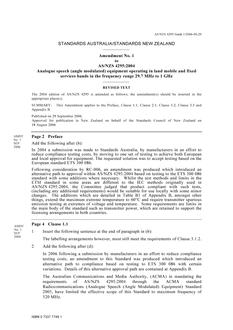 AS/NZS 4295:2004 AMDT 1