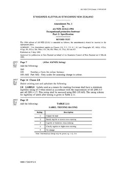 AS/NZS 2210.2:1994 AMDT 1 AS/NZS 2210.2:1994 AMDT 1