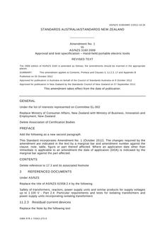 AS/NZS 3160:2009 AMDT 1