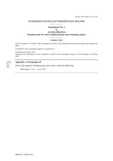 AS/NZS 1900:2014 Amd 1:2015 AS/NZS 1900:2014 Amd 1:2015