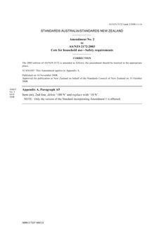 AS/NZS 2172:2003 AMDT 2 AS/NZS 2172:2003 AMDT 2