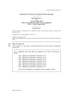 AS/NZS 3350.1:1994 AMDT 5 AS/NZS 3350.1:1994 AMDT 5