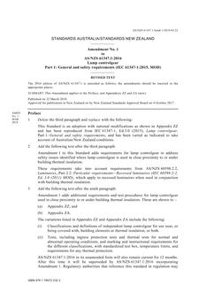 AS/NZS 61347.1:2016 Amd 1:2018