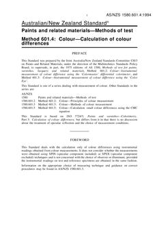 AS/NZS 1580.601.4:1994 AS/NZS 1580.601.4:1994