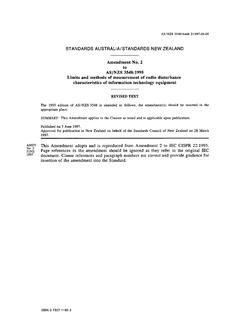 AS/NZS 3548:1995 AMDT 2 AS/NZS 3548:1995 AMDT 2