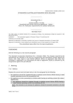 AS/NZS 60335.2.78:2005 AMDT 1