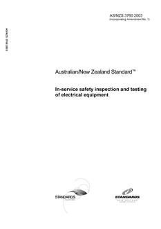 AS/NZS 3760:2003 AS/NZS 3760:2003