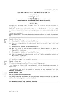 AS/NZS 3112:2004 AMDT 1