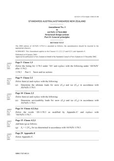 AS/NZS 1170.0:2002 AMDT 1