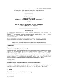 AS/NZS 60335.2.9:2002 AMDT 1