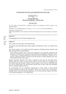 AS/NZS 3003:2011 Amd 1:2015
