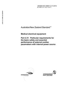 AS/NZS IEC 60601.2.31:2016 AS/NZS IEC 60601.2.31:2016