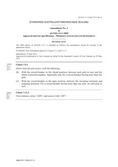AS/NZS 3111:2009 Amd 2:2015