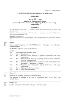 AS/NZS 1158.3.1:2005 Amd 4:2015