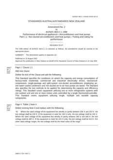 AS/NZS 3823.1.1:1998 AMDT 2 AS/NZS 3823.1.1:1998 AMDT 2