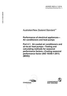 AS/NZS 3823.4.1:2014 AS/NZS 3823.4.1:2014
