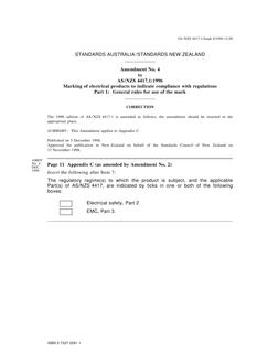 AS/NZS 4417.1:1996 AMDT 4 AS/NZS 4417.1:1996 AMDT 4